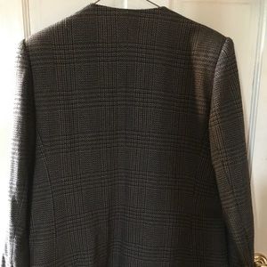80’s Striped High Collar Velvet Blazer Jacket by Sasson main image 1